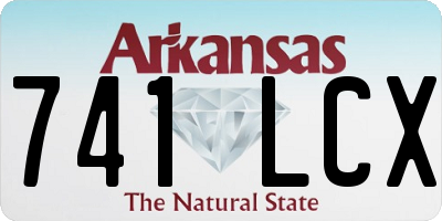 AR license plate 741LCX