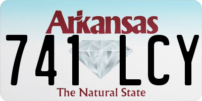 AR license plate 741LCY