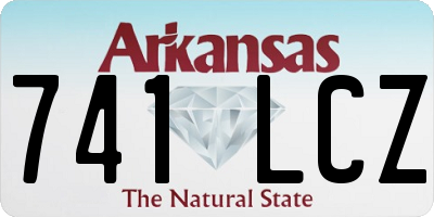 AR license plate 741LCZ
