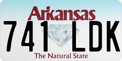 AR license plate 741LDK