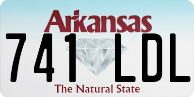 AR license plate 741LDL
