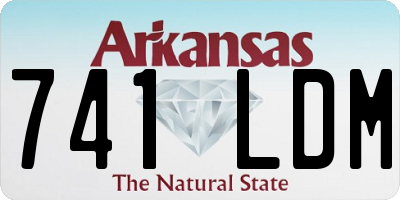 AR license plate 741LDM