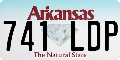 AR license plate 741LDP