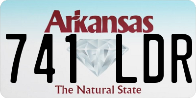 AR license plate 741LDR