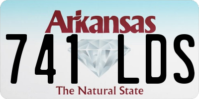 AR license plate 741LDS