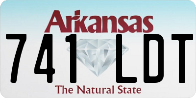 AR license plate 741LDT