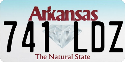 AR license plate 741LDZ