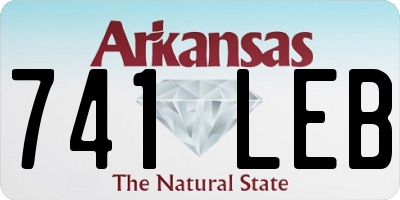 AR license plate 741LEB
