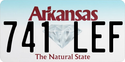 AR license plate 741LEF