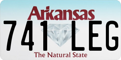 AR license plate 741LEG