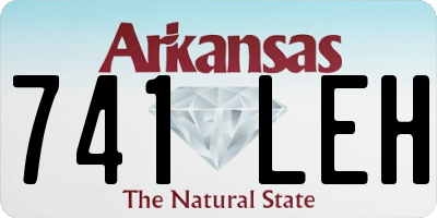 AR license plate 741LEH