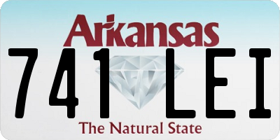 AR license plate 741LEI