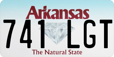 AR license plate 741LGT