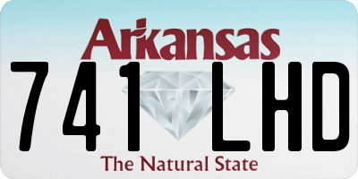 AR license plate 741LHD