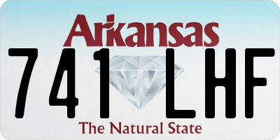 AR license plate 741LHF