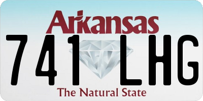 AR license plate 741LHG