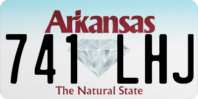 AR license plate 741LHJ