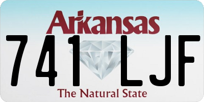 AR license plate 741LJF