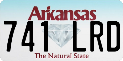 AR license plate 741LRD