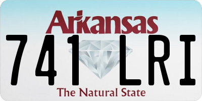 AR license plate 741LRI