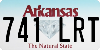 AR license plate 741LRT