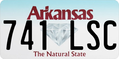 AR license plate 741LSC