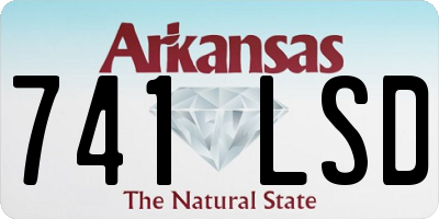 AR license plate 741LSD