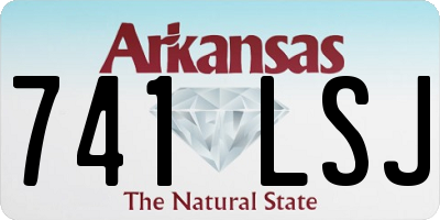 AR license plate 741LSJ