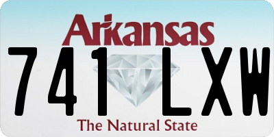 AR license plate 741LXW