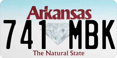 AR license plate 741MBK