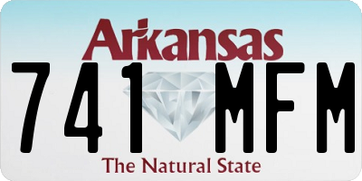 AR license plate 741MFM