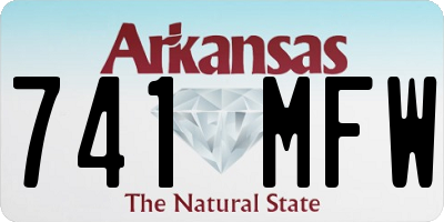 AR license plate 741MFW