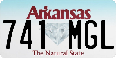 AR license plate 741MGL
