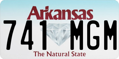AR license plate 741MGM