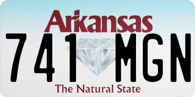 AR license plate 741MGN