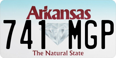 AR license plate 741MGP