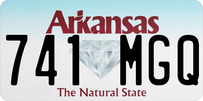 AR license plate 741MGQ