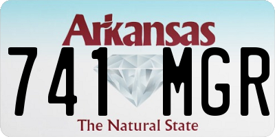 AR license plate 741MGR
