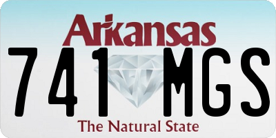 AR license plate 741MGS