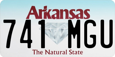 AR license plate 741MGU