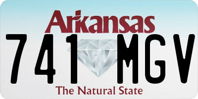 AR license plate 741MGV