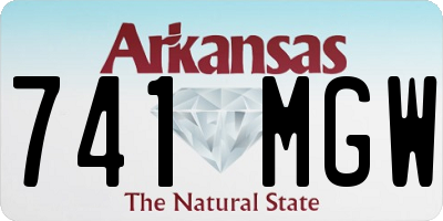 AR license plate 741MGW