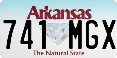 AR license plate 741MGX
