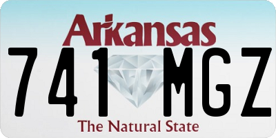 AR license plate 741MGZ
