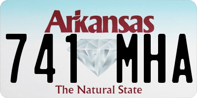 AR license plate 741MHA