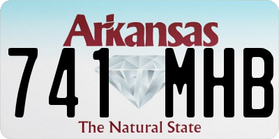 AR license plate 741MHB