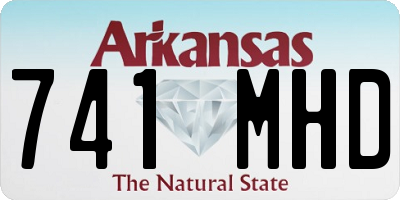 AR license plate 741MHD