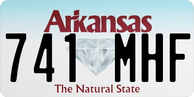 AR license plate 741MHF