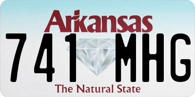 AR license plate 741MHG