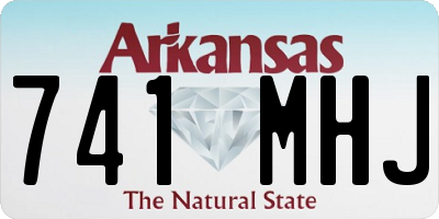 AR license plate 741MHJ